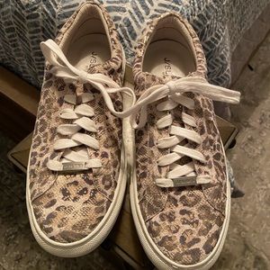 J/Slides Metallic Leopard Sneakers